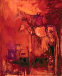 Horses Red Abstract | Obraz na stenu