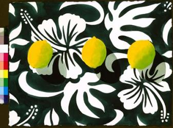 Three Lemons - Tropicalia Black | Obraz na stenu