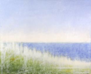 Yellow Beach Grass-Blue Water | Obraz na stenu