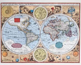 17th Century Map of the World | Obraz na stenu