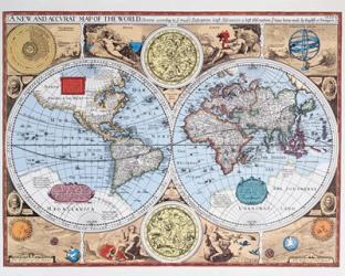 17th Century Map of the World | Obraz na stenu