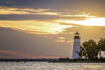 Madisonville Lighthouse at Sunset | Obraz na stenu