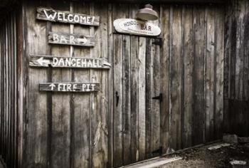 Hondo's Bar at Luckenbach Texas | Obraz na stenu