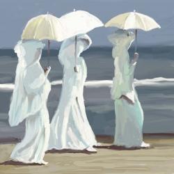 Beach Umbrella Ladies | Obraz na stenu