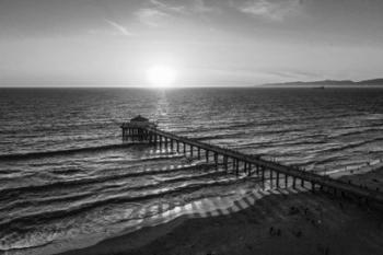 Pier at Sunset BW | Obraz na stenu