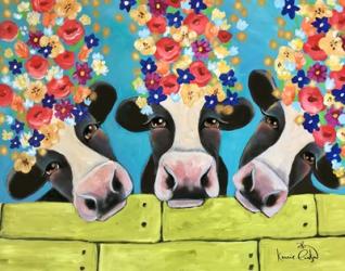 Cows & Flowers | Obraz na stenu