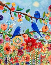 Bluebird Sand Blossoms | Obraz na stenu
