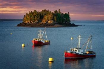 In The Harbor at Dusk | Obraz na stenu