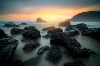 Misty Sunset on Indian Beach | Obraz na stenu