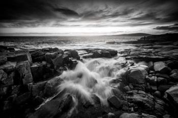 Red Sky at Dusk Black and White | Obraz na stenu