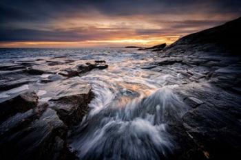 Sunset at Two Lights | Obraz na stenu