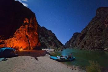 Moonlight Camp Colorado River | Obraz na stenu