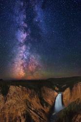 Milky Way Yellowstone Falls | Obraz na stenu