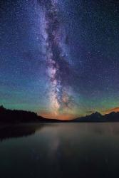 Milky Way over Tetons Jackson Lake | Obraz na stenu