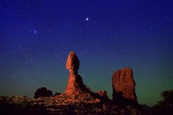 Stars over Balanced Rock | Obraz na stenu