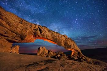 Sunset Arch Milky Way Sky Escalante | Obraz na stenu