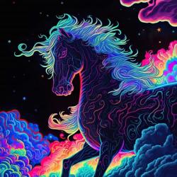Clouded Horse 2 | Obraz na stenu
