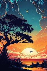Sunset B5 | Obraz na stenu