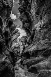 Slot Canyon Utah 12 Black & White | Obraz na stenu