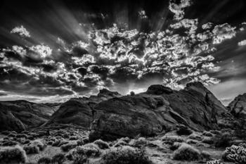 Valley Of Fire 2 Black & White | Obraz na stenu