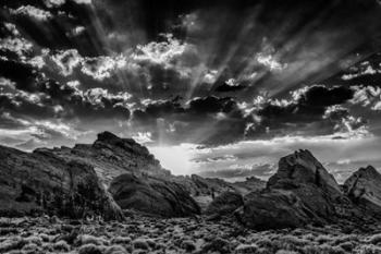 Valley Of Fire 3 Black & White | Obraz na stenu