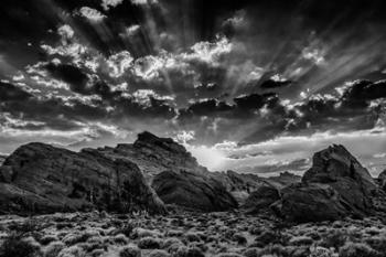 Valley Of Fire 4 Black & White | Obraz na stenu