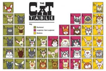 The Cat Table | Obraz na stenu