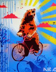 Bear Back Rider | Obraz na stenu