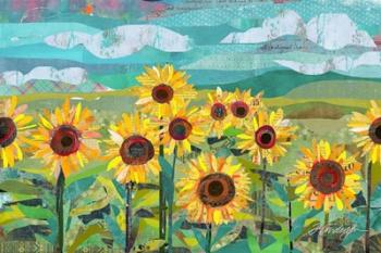 Sunflowers At Dusk | Obraz na stenu
