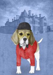 Beagle with Beaulieu Palace | Obraz na stenu