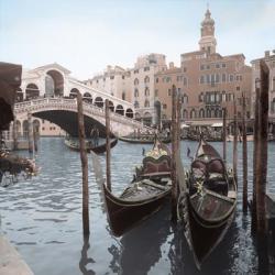 Rialto Bridge Gondolas | Obraz na stenu