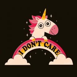 Unicorn Don't Care | Obraz na stenu