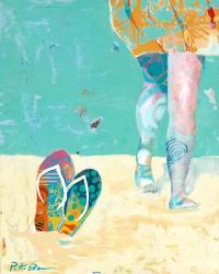 Flip Flops on the Beach | Obraz na stenu