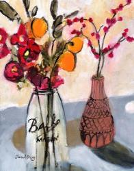 Still Life with Mason Jar and Flowers | Obraz na stenu