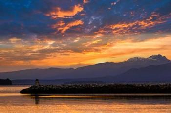 Inukshuk In Setting Sun | Obraz na stenu