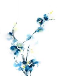 Blue Blossoms | Obraz na stenu