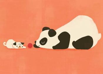 The Pug and the Panda | Obraz na stenu