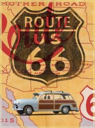 Route 66 Vintage Postcard | Obraz na stenu