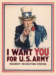 Uncle Sam, I Want You for the U.S. Army, 1917 | Obraz na stenu