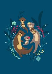Otter Family | Obraz na stenu