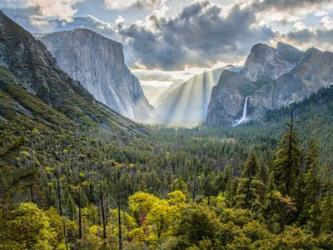 Tunnel View Sun Rays | Obraz na stenu