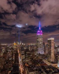 The Crescent Moon with the Tribute Lights | Obraz na stenu