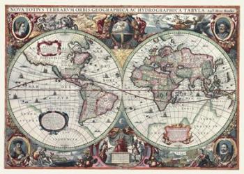 Nova Totius Terrarum Orbis Tabula | Obraz na stenu