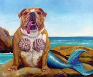 Mermaid Dog | Obraz na stenu