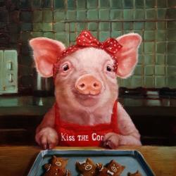 Gingerbread Pigs | Obraz na stenu