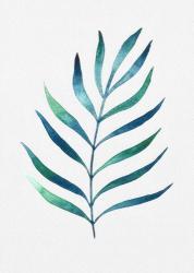 Blue and Green Watercolor Leaves 2 | Obraz na stenu