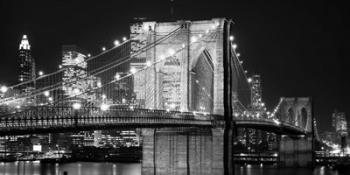 Brooklyn Bridge at Night | Obraz na stenu