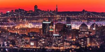 Oakland SF Twilight | Obraz na stenu