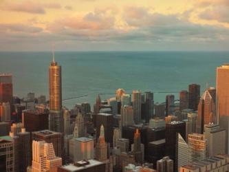 Sunset in Chicago | Obraz na stenu