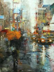 Manhattan Orange Umbrella | Obraz na stenu